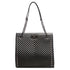 Borsa a spalla nera effetto trapuntato con borchie a piramide Lora Ferres, Borse e accessori Donna, SKU b511000431, Immagine 0